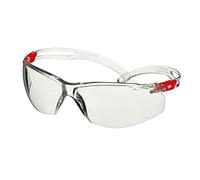 3M SecureFit 500 Safety Glasses, Clear & Red frame, Scotchgard Anti-Fog/Anti-Scratch Coating (K&N), Clear lens, SF501SGAF-RED-EU