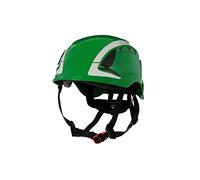 3M SecureFit X5000 Safety Helmet, Vented, Reflective, CE, Green, X5004V-CE