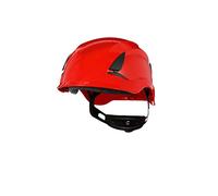 3M SecureFit X5500 Safety Helmet, Non-vented, CE, Red, X5505NVE-CE