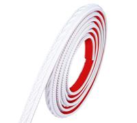 3M Self Adhesive Moulding for Walls, Flexible Wallpaper Border Self Adhesive, 2CM Wide White Adhesive Wallpaper Border PVC Decorative Strip, Edging Trim for Wall, Ceiling, Mirror, Door, Frame
