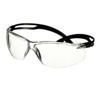 3M SecureFit 500 Safety Glasses, Black frame, Foam, Scotchgard Anti-Fog/Anti-Scratch Coating (K&N), Clear lens, SF501SGAF-BLK-FM-EU