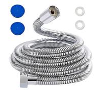 3m Shower Hose, Stainless Steel Replacement Shower Pipe Extra Long Shower Hose With Washers, Chorme (3m/118inch) A