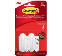 3m Small Designer Hooks With Command Adhesive 17082
