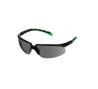 3M Solus 2000 Safety Glasses, Black/Green frame, Anti-Scratch + (K), IR 3.0 Grey Lens, S2030ASP-BLK
