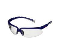 3M Solus 2000 Safety Glasses, Blue/Grey Temples, Anti-Fog/Anti-Scratch, Reader +1.5 Clear Lens, S2015AF-BLU