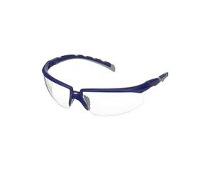 3M Solus 2000 Series, Blue/Grey Temples, Clear Anti-Scratch+ lens, S2001ASP-BLU