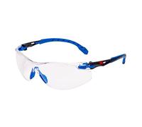 3M 1000 Safety Glasses, Blue/Black frame, Scotchgard Anti-Fog / Anti-Scratch Coa
