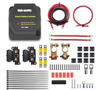 3m Split Charge Relay Kit 12v 140amp Leisure Battery Kit Voltage Sensitive Relay VSR Smart Dual Battery Isolator Kit for camper auto van