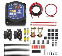 3m Split Charge Relay Kit 12v 140amp Leisure Battery Kit Voltage Sensitive Relay VSR Smart Dual Battery Isolator Kit for camper auto van