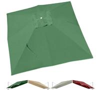 3m Square Patio Umbrella Replacement Canopy Cover8Rib Cantilever Parasol for Garden Poolside Gazebo & Market TableDurable Green Canopy (4x3m / 13x9.8ft)