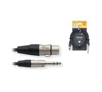 Stagg 3 metre XLR (F) to stereo Jack (M) Audio Cable