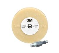 3M Stripe Off Wheel Adhesive Remover Eraser Wheel Removes Decals, Stripes, Vinyl, Tapes and Graphics 4” diameter x 5/8” thick 3/8-16 threaded mandrel 07498 Pack of 1