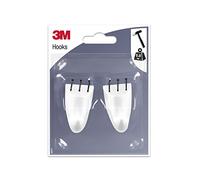 3M Sturdy Hooks with Nails, White, 95564