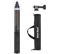 3m Super Long Carbon Fiber Extended Selfie Stick Invisible Pole for Insta360 ONE X5 X4 X3 X2 Camera(Gray)