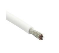 3m Super Soft Silicone Rubber Copper Wire 30/28/26/24/22/20AWG High Temperature Flexible Electrical Power Cable Light Wires(White 3 m,28AWG)