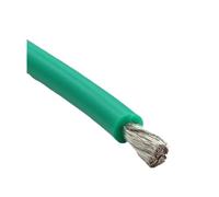 3m Super Soft Silicone Rubber Copper Wire 30/28/26/24/22/20AWG High Temperature Flexible Electrical Power Cable Light Wires(Green 3 m,30AWG)
