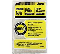 3M Synthetic Steel Wool Pads, 6-Pad, Use Wet Or Dry, Compatible With Water-Based Strippers & Finishes, Will Not Shred, Splinter Or Rust Like Steel Wool Does, Rinse and Reuse (10119NA)