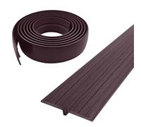 3M T Molding Trim Self Adhesive PVC Floor Transition Strip, Floor Flat Divider Strip,Laminate Floor Strip for Joining Floor Gaps Carpet Threshold Transition (Black Walnut)