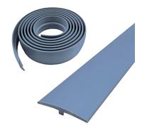 3M T Molding Trim Self Adhesive PVC Floor Transition Strip, Floor Flat Divider Strip,Laminate Floor Strip for Joining Floor Gaps Carpet Threshold Transition (Grey)