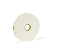 3M T9554466R 1 in. x 5 yards 4466 Double Sided Foam Tape, White