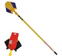 3M Telescopic Angled Head Cobweb Brush with Extending Long Handle Feather Duster Cleaner for Ceiling Indoor Corner Cleaning 180 Degree Swivelling