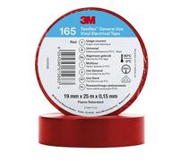 3M Temflex™ 165 165RD6E Electrical Tape Temflex™ 165 Red (L x W) 25 m x 19 mm