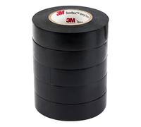 3M Temflex 1700 / 1700C General-Purpose Vinyl Electrical Tape: 3/4 in. x 60 ft. (Black) / 5-Pack