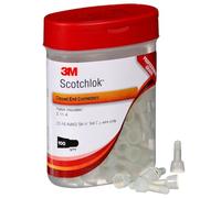 3M(TM) Scotchlok(TM) S-11-A (Boxed) Nylon-Insulated Butted Seam Standard Closed-End Connector, 22-16 AWG, (Pack of 100)