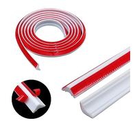 3m TPE Skirting Board Trim Self Adhesive, Beading for Laminate Flooring, Caulk Strip Moulding Trim, Edging Strip Coving for Wall Ceiling Corner Decoration, Plastic White Quadrant Trim(19mm*13mm)