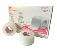 3M Transpore Tape 1.25cm or 2.5cm - Premium First Aid Medical Waterproof Tape