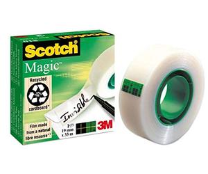 3M TS-170018 810 Scotch Magic Tape, Invisible Tape Matt, 19mm x 33m