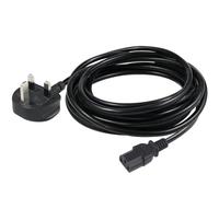 3M UK 3-Pin BS1363 Mains Plug to IEC C13 Kettle Lead, Flexible Extension Power Cable, 250V 5A Fused Replacement Cord for PC, Monitor, Printer, Office Equipment and Home Appliances (Black, 3M)