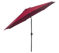 OutSunny Patio Umbrella Steel, Polyester Red