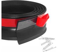 3M Universal Garage Door Rubber Nail Dual Fix Weather Stripping for Top/Side/Bottom, Draught Excluder for Home Garage