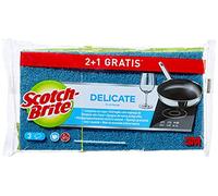 3M Universal Laminated Scourer, Polyurethane (PU), Blue-No Stripe, 3 Unidad