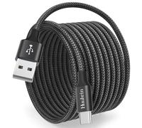 3M USB C Cable, Long PS5 Controller Charger Cable, 3A USB A to USB C Fast Charging Lead for Samsung Galaxy S25 S24 S23 S10 S9 S8 A56 A16 A15, Playstation 5, Xbox Series X/S, Black