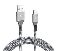 3M USB C Charger Cable, Long PS5 Controller Charger Fast Charging USB-C to USB-A Braided Lead for iPhone 17 16 15 Pro Max, Samsung Galaxy Flip/Fold 7 6 5 4 3 S25 S24 S23 S22 S21 S20 S10 S9 S8 Plus