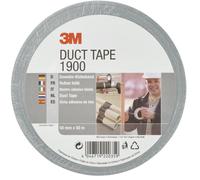 3M Value Duct Tape 1900 - Silver-grey duct tape for all repairing, labelling and sealing jobs, 50 mm x 50 m - 1 x roll of duct tape
