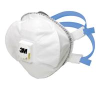 3M 8825+ FFP2 REUSABLE Valved Respirator Mask Cool Valve Dust Mist Box of 5