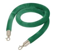 3m Velvet Crowd Control Barrier Rope - Stylish Green Queue Management Solution for 2-13 People Perfect for Events & Gatherings