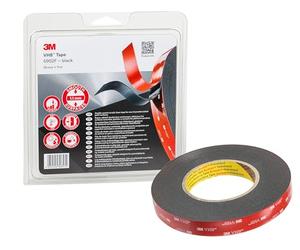 3M VHB Double Sided Adhesive Tape 5952F, 19 mm x 11 m, 1.1 mm, 1 Roll | Provides adhesion to Most Powder Coated Paints, Metals, Glass, Sealed Wood, Acrylic, Polycarbonate and ABS, Black