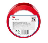 3M Vinyl Tape 471, 50 mm x 33 m, Red