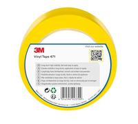 3M Vinyl Tape 471, 50 mm x 33 m, Yellow