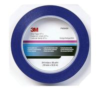 3M Vinyl Tape 471+, Blue, 19 mm x 32.9 m, Conformable Rubber