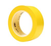 3M Vinyl Tape 471, Floor marking, Safety marking, Clean removal, 50 mm x 33 m, Yellow, Pack of 24