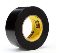 3M Vinyl Tape 472, 1-1/2 in x 36 yd, 10.4 mil, Black, 1 in Core, 1 Roll, Heavy Duty with Stretch Properties, Increased Abrasion Resistance, Long Produ