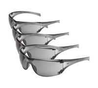 3M Virtua AP Safety Glasses, Anti-Scratch, Grey Lens, 71512-00001 (Pack of 4)