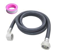 3m Washing Machine Hose, Washing Machine Water Pipe with 2m PTFE Tape, Universal Extra Long Cold Water Inlet Pipe Dishwasher Inlet Hose for Washing Machines, Dishwashers, 3/4 inch