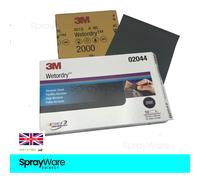 3M Wet & Dry Sand Paper Abrasive Sheets 02044 / 02049 Grit 2000 10PK 25PK 50PK