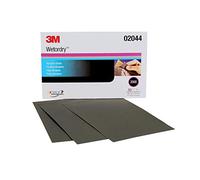 3M Wetordry Abrasive Sheet 401Q, 02044, 2000 Grit, 5 1/2 x 9 in, 50 Sheets, Fast Cutting, Auto Body Sanding, Paint Finishing